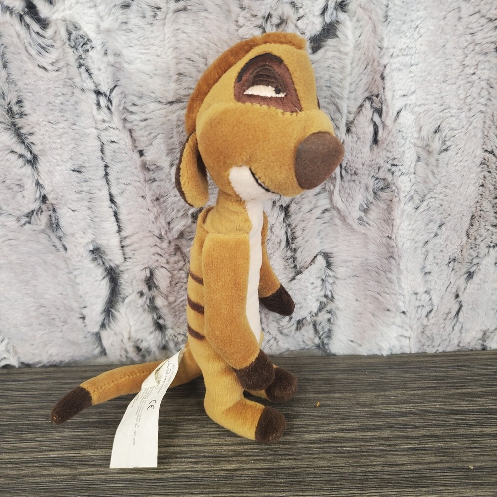 EUC -‎ Walt Disney World The Lion King TIMON 8" Bean Bag Stuffed Animal Plush